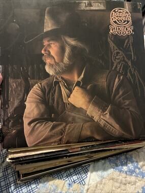 Kenny Rogers Gideon LP Vinyl Record 1980 LOO-1035 with Poster and Lyrics